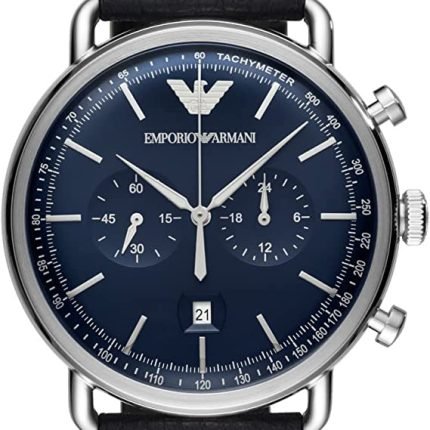 Emporio Armani Men's Multifunction Watch with Leather Band | AR11105