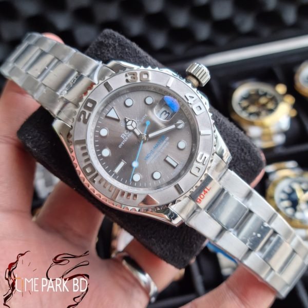 Rolex Yacht-Master 43mm Men's Watch || Steel bezel || Full Silver Automatic Movement ||