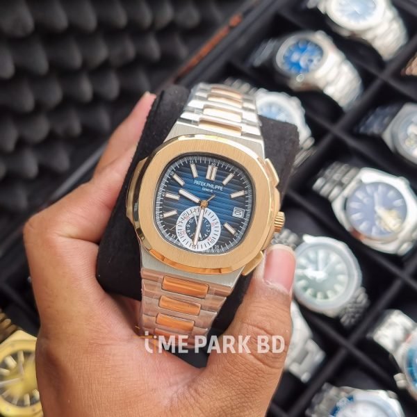 Patek Philippe Nautilus Annual Calendar Chronograph | Silver Blue Dial | 5726/1A-015 |