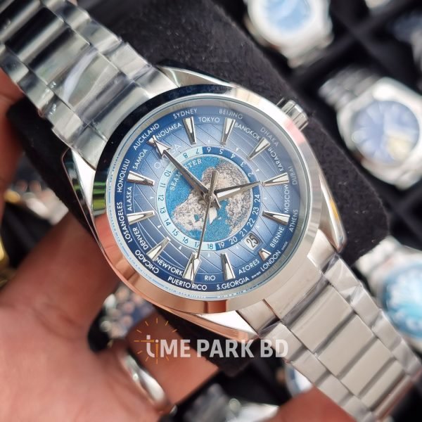 OMEGA SEAMASTER | AQUA TERRA | CHRONOMETER WORLDTIMER IN BLUE