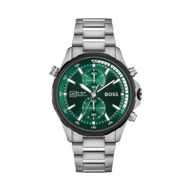Hugo Boss Men Globetrotter Round Green Watch 1513930 – Premium Men’s Timepiece in Bangladesh