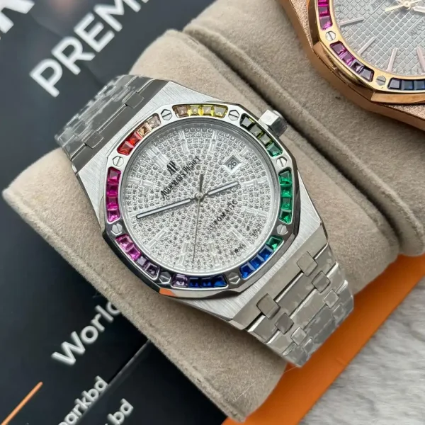 Audemars Piguet Iced Edition with Rainbow Bezel in Bangladesh – Luxury Watches at TimeParkBD"