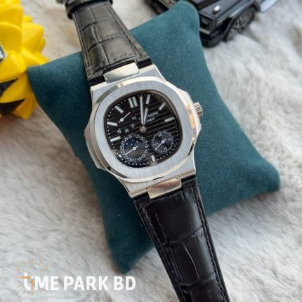 Patek Philippe Calender parpetual | Black dial Leather belt watch  | EURO Grade