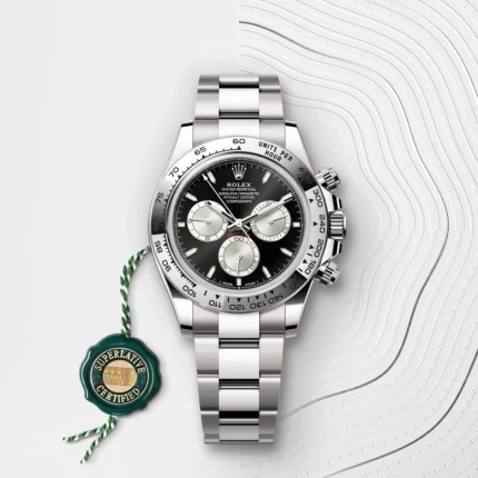 Rolex daytona cosmograph platinum | Black bezel Silver Dial