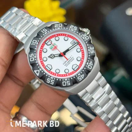 Tag Heuer Formula 1 | Solargraph | Steel Bracelete with black white Dial