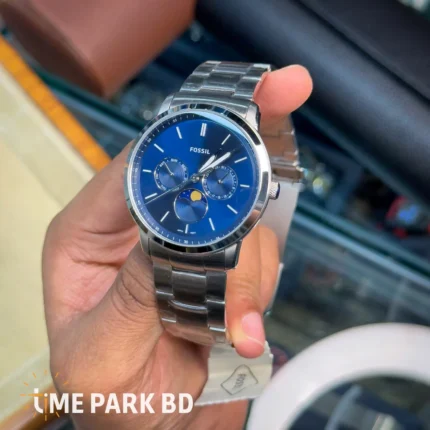 FOSSIL NEUTRA MOON PHASE BLUE DIAL MULTIFUNCTIONAL MEN'S WATCH | FS5907