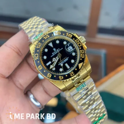 Rolex GMT Master 2 | Euro grade | Full Gold Black | Automatic movement