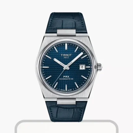 Tissot PRX Blue Dial Men's Watch | Automatic Waffel Dial  Leatherr Belt | AAA Standard