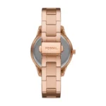 Fossil Stella ES5106 rose gold bracelet watch detail