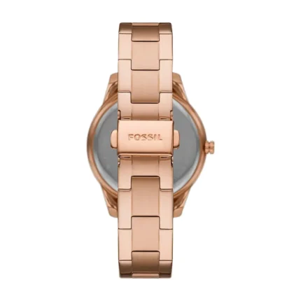 Fossil Stella ES5106 rose gold bracelet watch detail