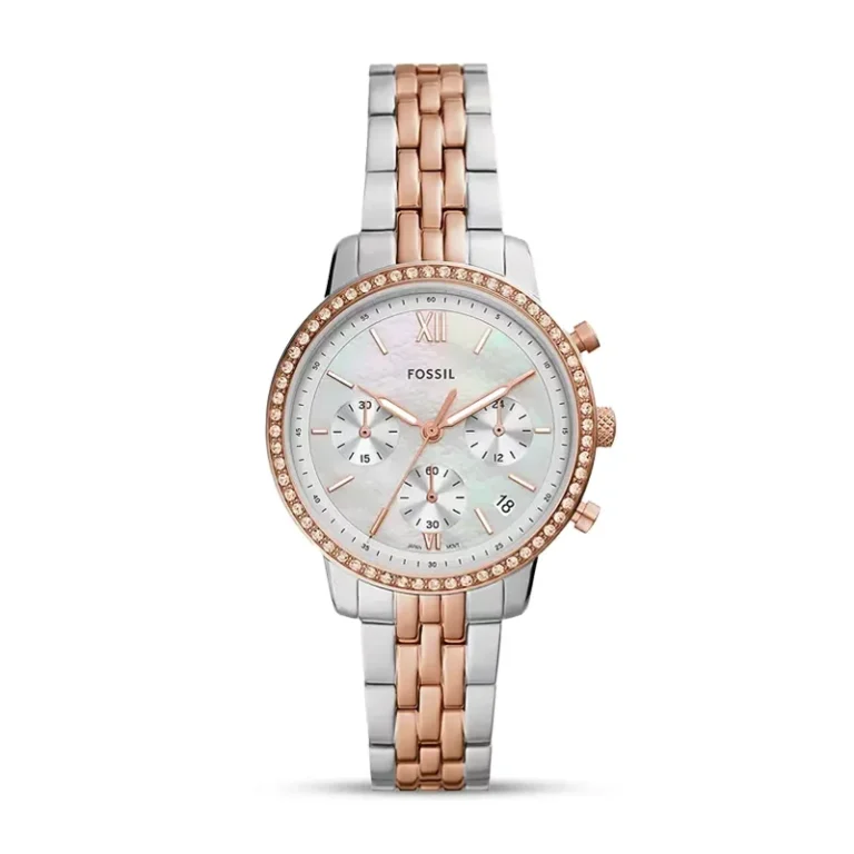 Fossil ES5279 Neutra two-tone chronograph ladies watch front view