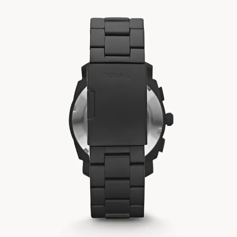 Fossil Machine FS4682 black stainless steel bracelet detail