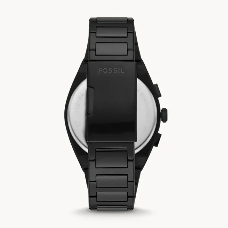 Fossil Everett FS5797 black stainless steel bracelet detail