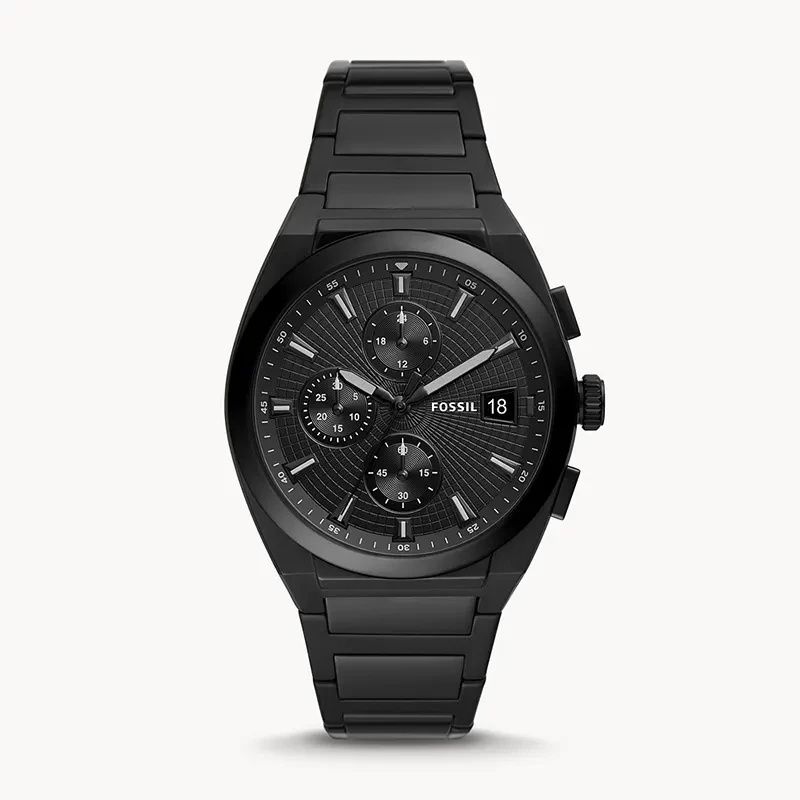 FS5797-main Fossil Everett FS5797 black chronograph watch front view
