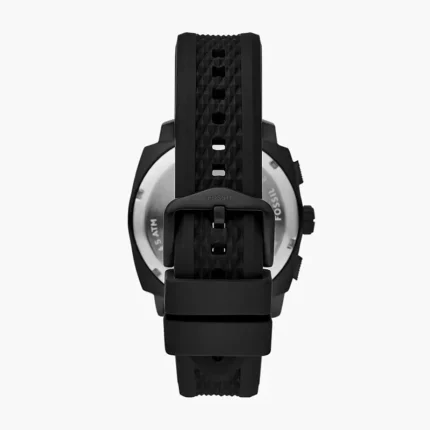 Fossil Machine FS6099 black silicone strap detail