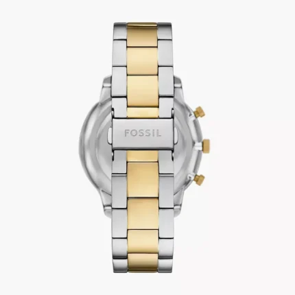 Fossil FS6112 Neutra Chronograph two-tone men's watch detail view