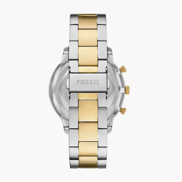 Fossil FS6112 Neutra Chronograph two-tone men's watch detail view
