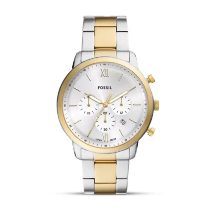 Fossil FS6112 Neutra Chronograph two-tone men's watch front view