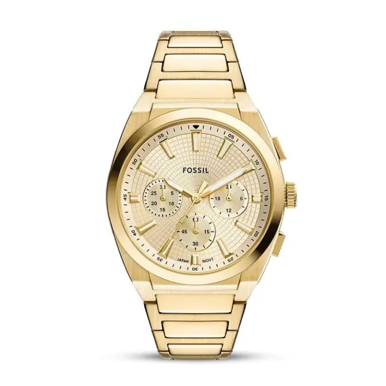 Fossil FS6119 Everett champagne dial men's watch front view