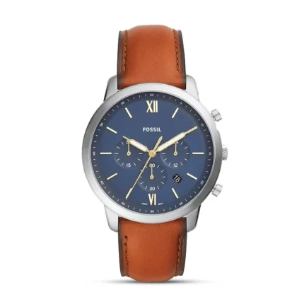 Fossil Neutra Chronograph Brown Leather Men's Watch front view