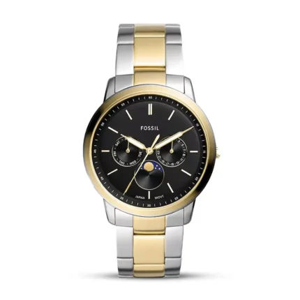 Fossil Neutra Moonphase Multifunction Two-Tone Men's Watch front view