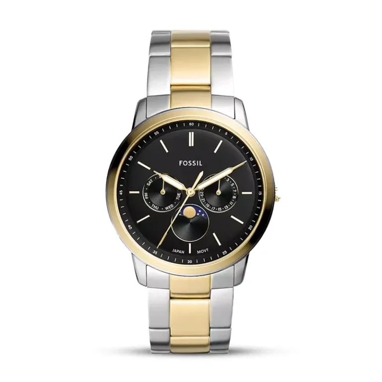 Fossil Neutra Moonphase Multifunction Two-Tone Men's Watch front view