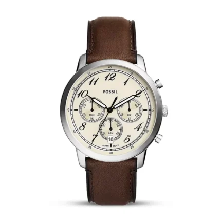 Fossil Neutra Chronograph Cream Dial Men's Watch front view