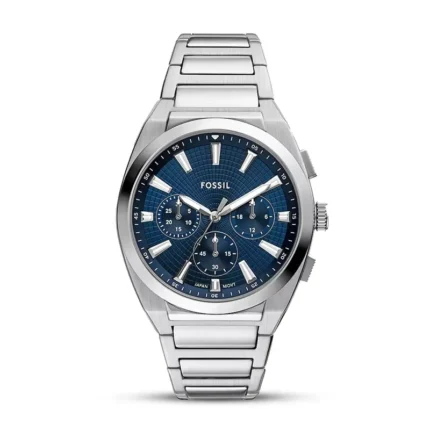 Fossil Everett Sporty Chronograph Blue Dial Men's Watch front view
