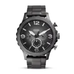 Fossil Nate Chronograph Smoke Dial Men's Watch front view