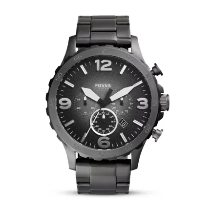 Fossil Nate Chronograph Smoke Dial Men's Watch front view