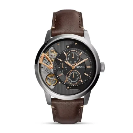 Fossil Townsman Multi-Function Black Dial Men's Watch front view