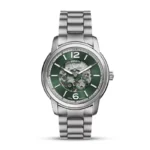 Fossil Heritage Automatic Green Dial Men's Watch front view