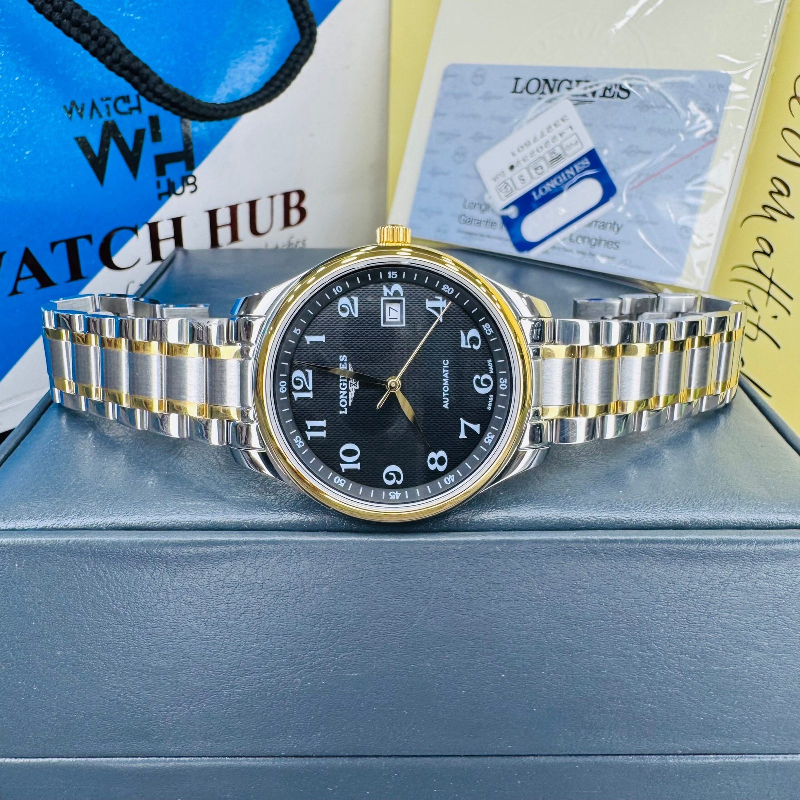 IMG_1882.jpg Longines Master “Prestige Time” Automatic Two-Tone Stainless Steel Chain Men’s Watch