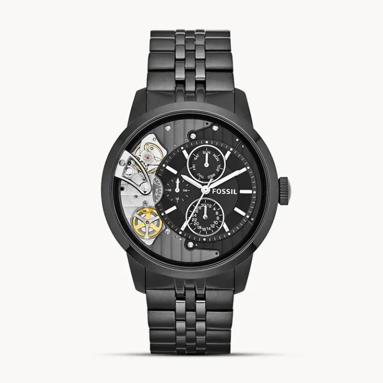 Fossil Townsman ME1136 black multifunction watch front view