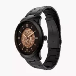 Fossil Neutra ME3183 black stainless steel bracelet detail