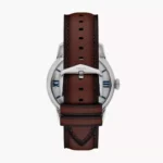 Fossil Townsman ME3267 brown leather watch detail