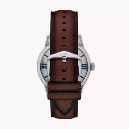 Fossil Townsman ME3267 brown leather watch detail