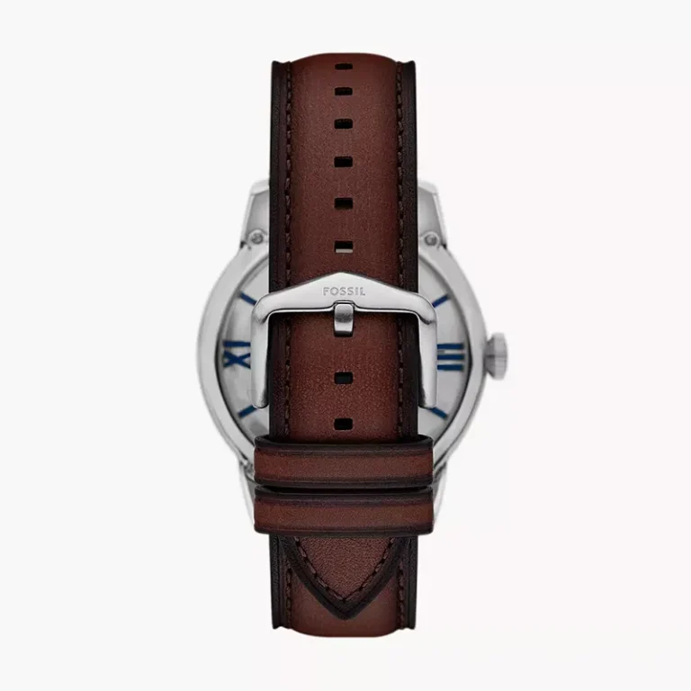 Fossil Townsman ME3267 brown leather watch detail