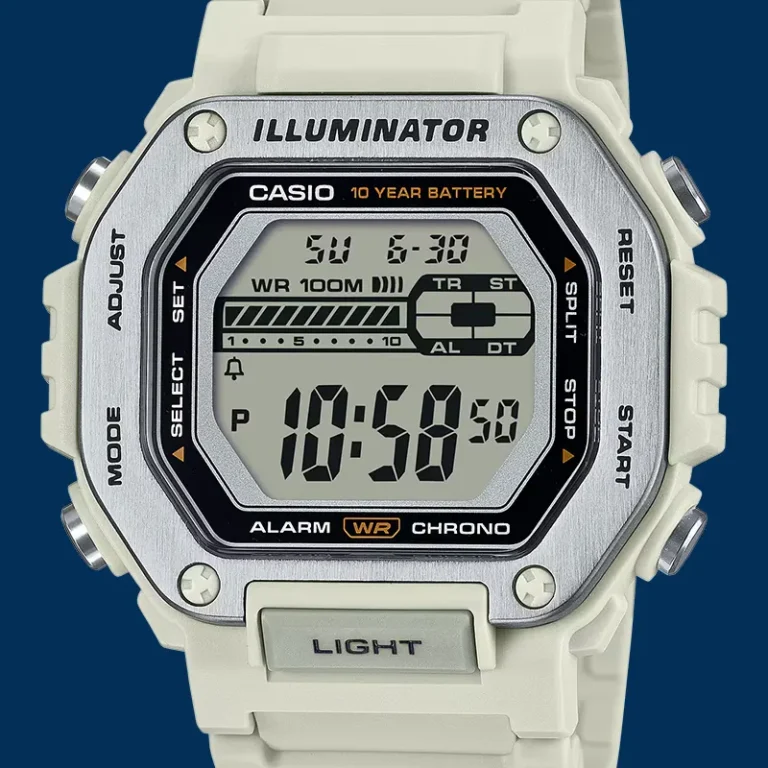 Casio MWD-110H-8AVDF, MWD-110H-8AV side view