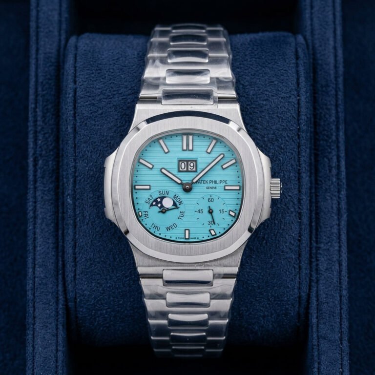 Patek Philippe Nautilus Calendar Chronograph Automatic European Grade Stainless Steel Men's Watch