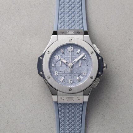 Hublot Big Bang Unico Chronograph Quartz “Coal Blue” Stainless Steel Case Silicone Strap Men’s Watch