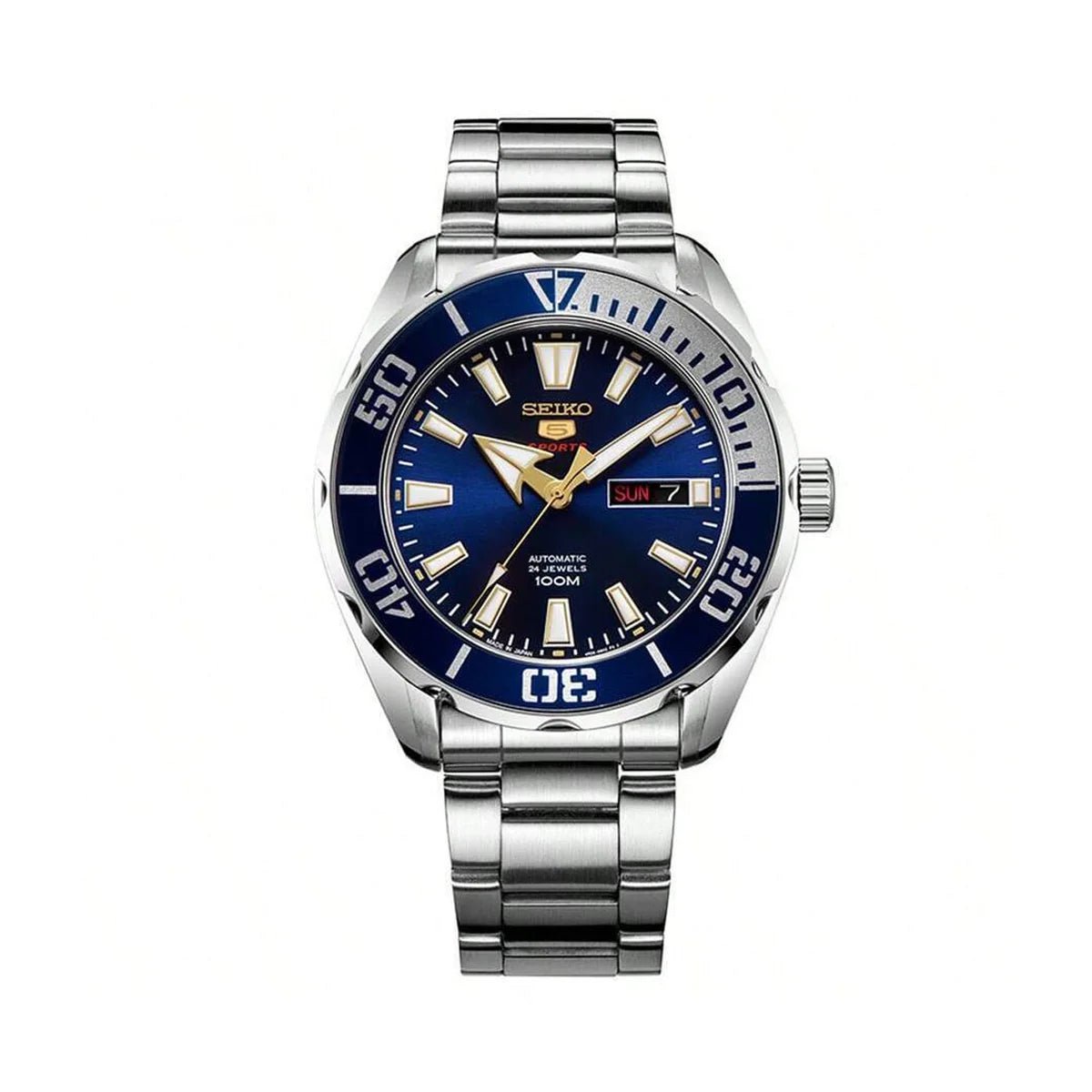 SRPC51J1.jpg Seiko 5 Sports SRPC51J1 Automatic Blue Dial Stainless Steel Automatic Men’s Watch