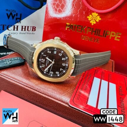 Patek Philippe Aquanaut Stainless Steel Automatic Rose Gold Silicone Strap European Standard Men's Watch