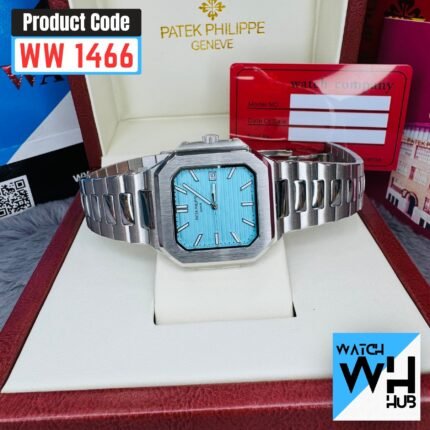 Patek Philippe Cubitus Tiffany Blue Dial Automatic Stainless Steel European Standard Grade Men's Watch
