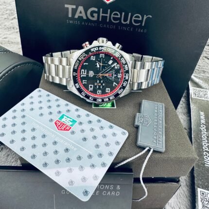 Tag Heuer Formula 1 Quartz Limited Edition Chronograph Ceramic Bezel Men’s Stainless Steel Chain Watch