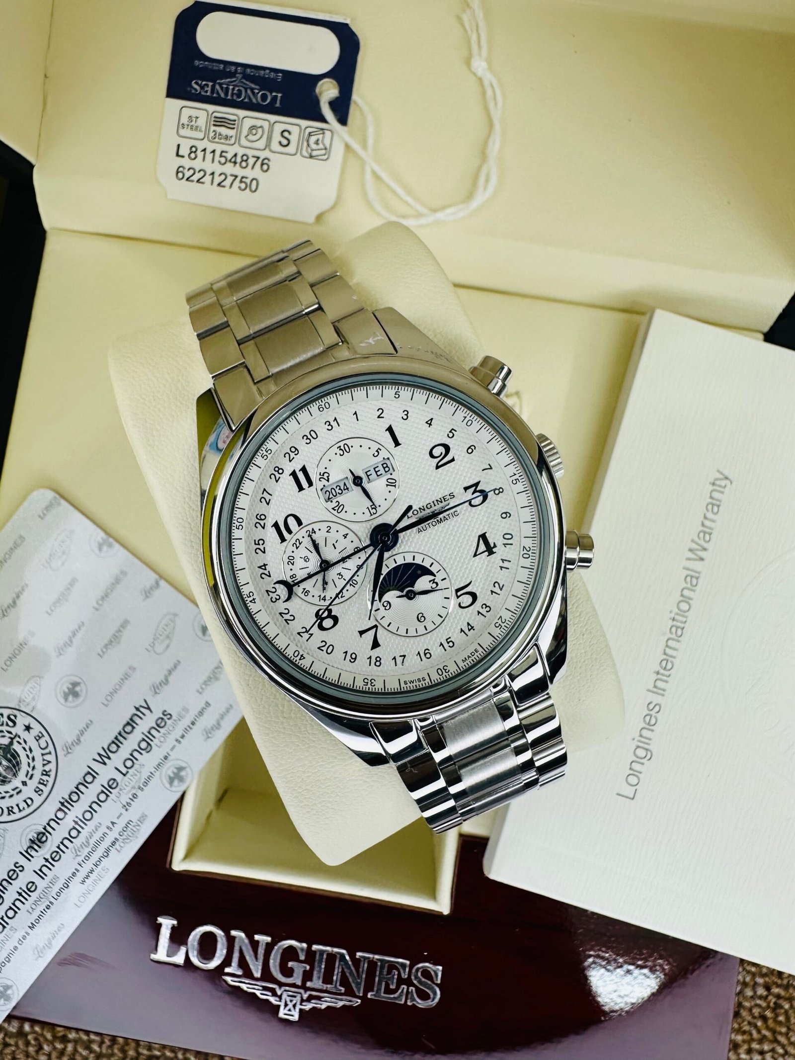 WW5220_4__200.jpg Longines Master Collection Moon Phase Triple Calendar Automatic Stainless Steel Chain Men’s Watch