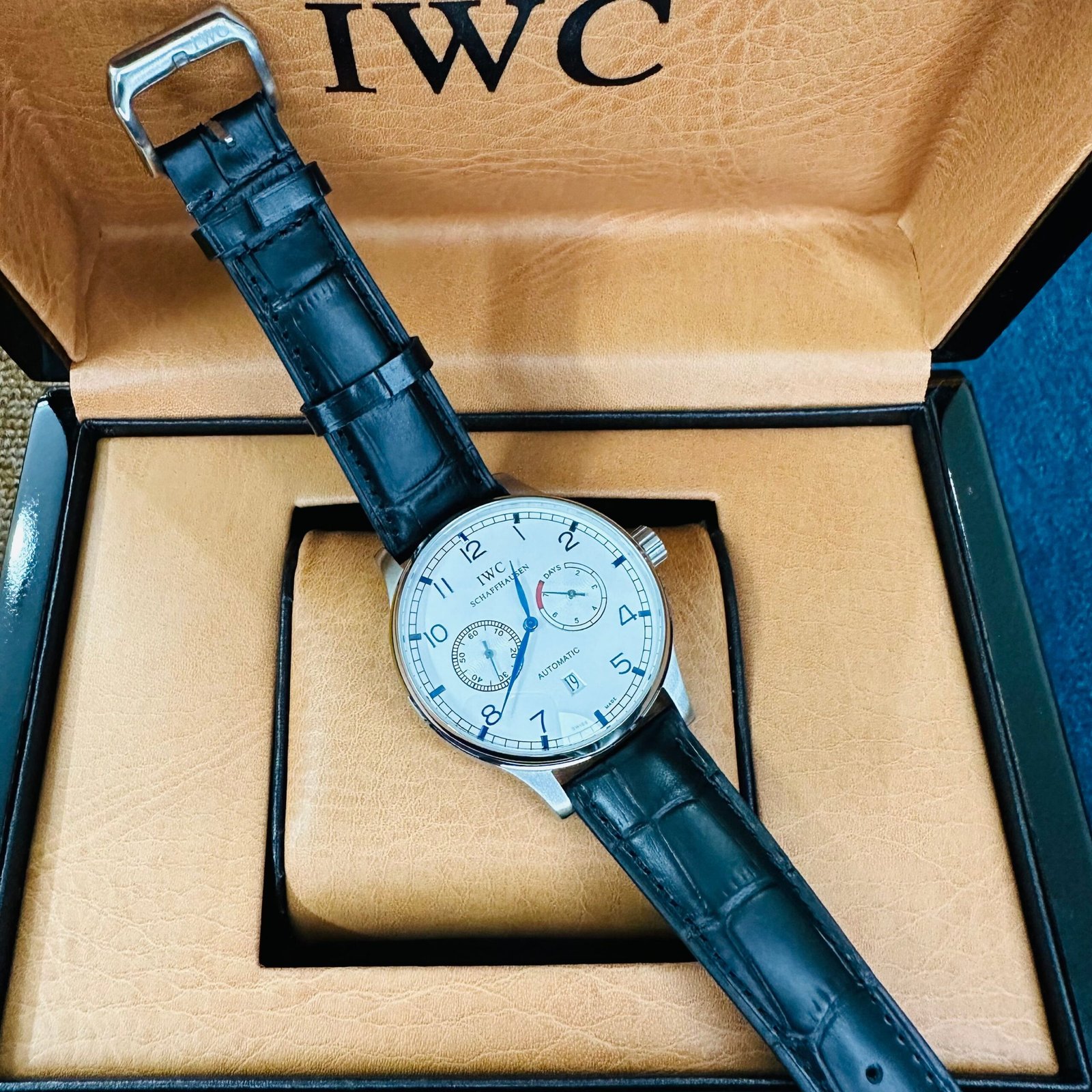 WW5501_1.jpg IWC Portuguese Automatic Genuine Leather Strap Euro Grade Men’s Watch