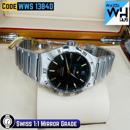 Omega Constellation Automatic Black Dial Customized 41mm Swiss 1:1 Mirror Grade Men’s Watch