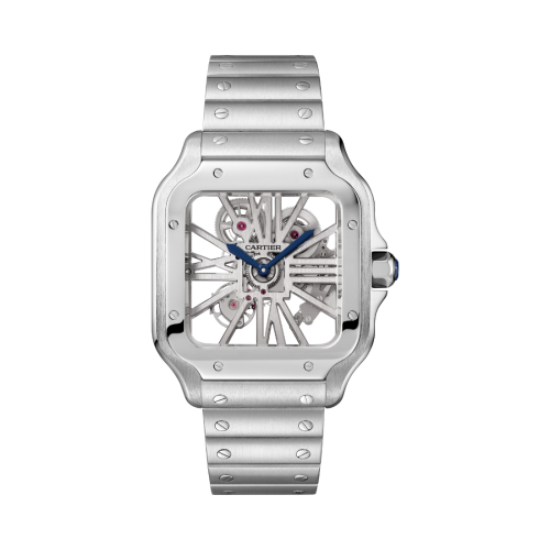 Cartier WHSA0014 Santos de Cartier Skeleton Automatic 40mm Silver Swiss Grade 1:1 Men’s Watch Ref. No:CRWHSA0014