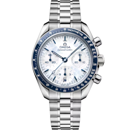 Omega Speedmaster "38 Milano Cortina" Chronometer Automatic White Dial Stainless Steel Chain Men's Watch